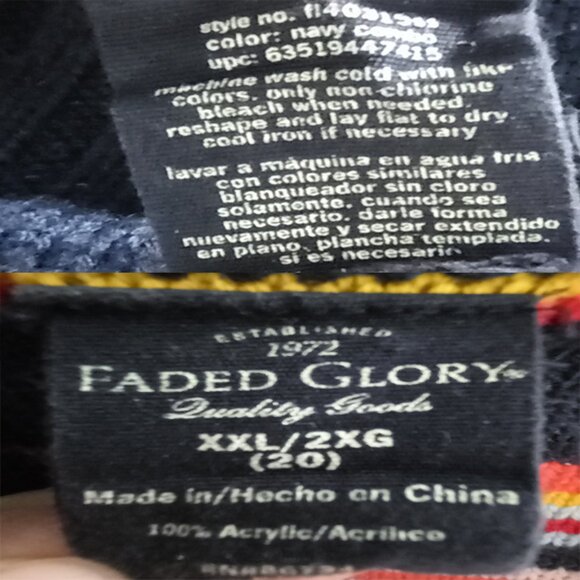 Faded Glory Serape Style Cardigan Sweater XXL 2XL (T360) - Picture 7 of 7